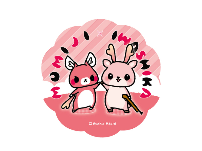 またぎのもみじちゃん&times;イワシカちゃんコースター