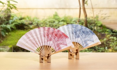 京扇子DOT:ゆい(赤・紺) 各4,455円(税込)