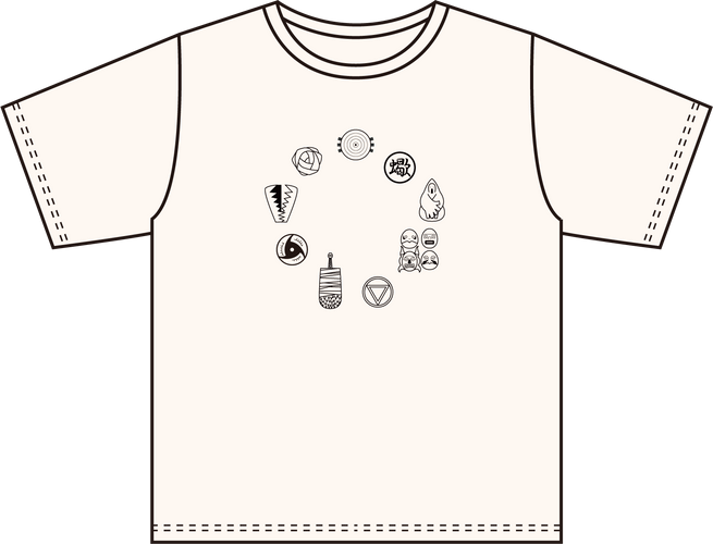 ▲SHINOBIZATO＋　「暁」アイコンTシャツ