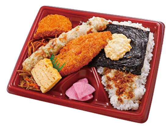 海苔白身フライ弁当