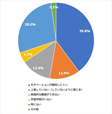 ＜5:英会話スクール以外の方法で勉強していて困ること＞