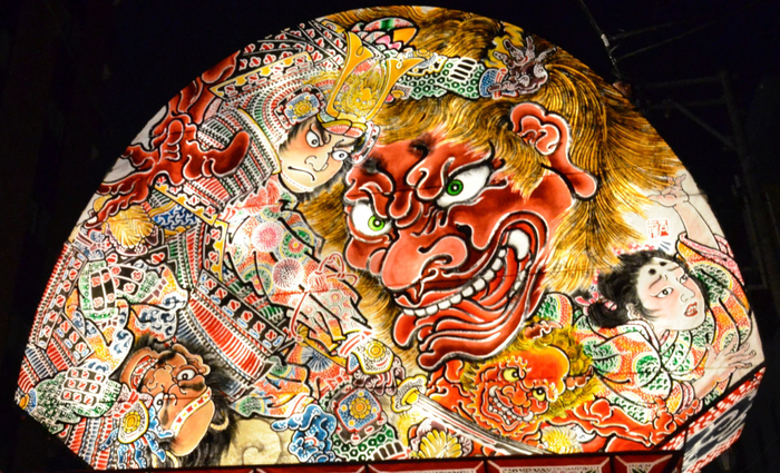 鏡絵 ※弘前市役所ねぷた実行委員会(約)縦480センチ&times;横656センチ