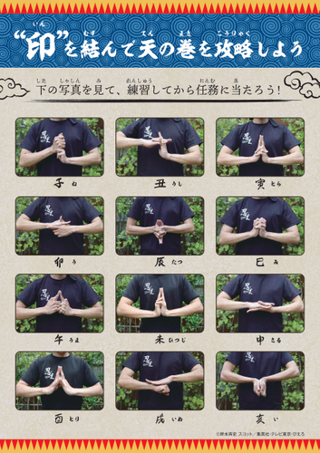 ▲仕掛けを突破するために参加者に必要な&ldquo;印&rdquo;