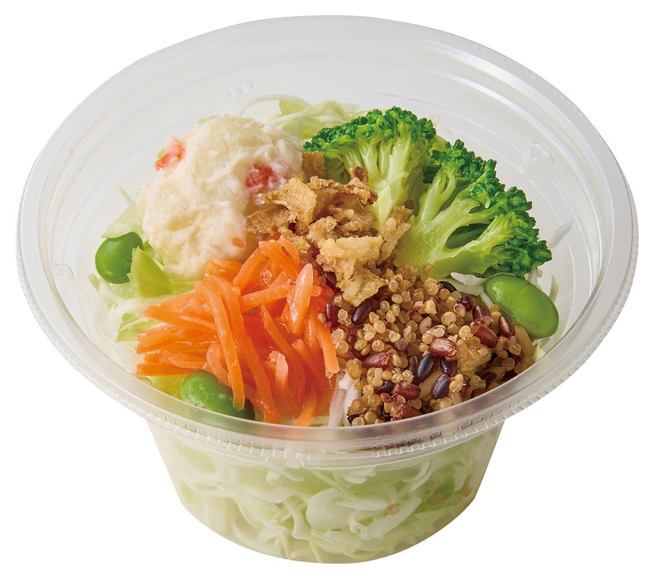 食感たのしい 8種具材の彩りサラダ 260円(税込280円)