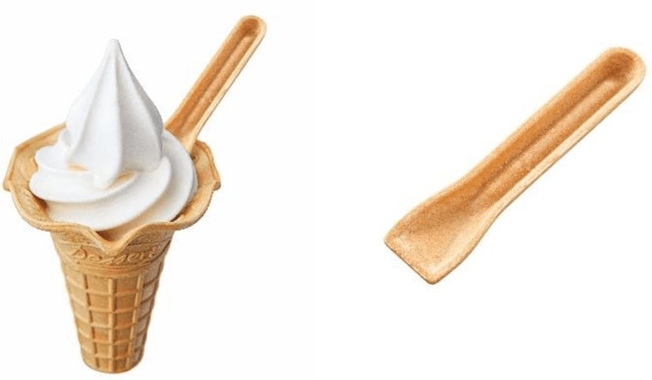 ソフトクリーム、食べるスプーン商品画像（画像はイメージです。）