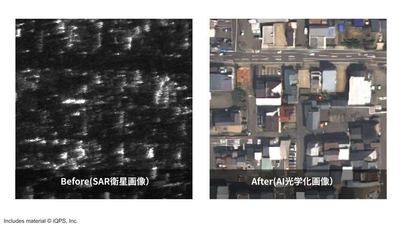 市街地のAI光学画像化