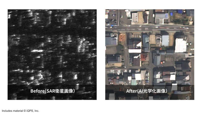 市街地のAI光学画像化