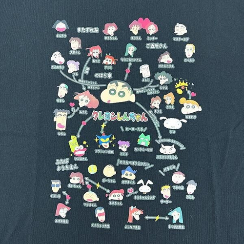 クレヨンしんちゃん相関図Tシャツ
