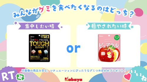 #カバヤ食品こてつくんにあげたいグミはどっちキャンペーン