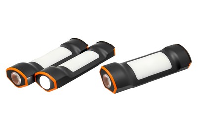 本製品は、LED懐中電灯を内蔵したスティック型のモバイルバッテリー3台のセットパッケージです