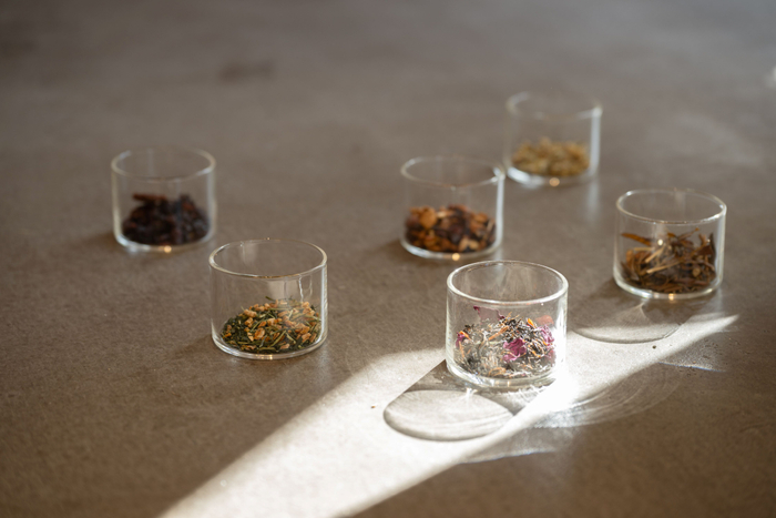 フレーバー、ハーブティーも豊富