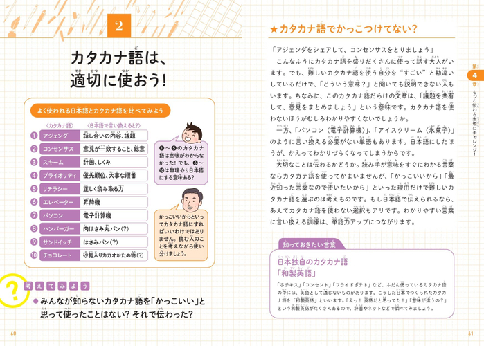 カタカナ語は、適切に使おう！