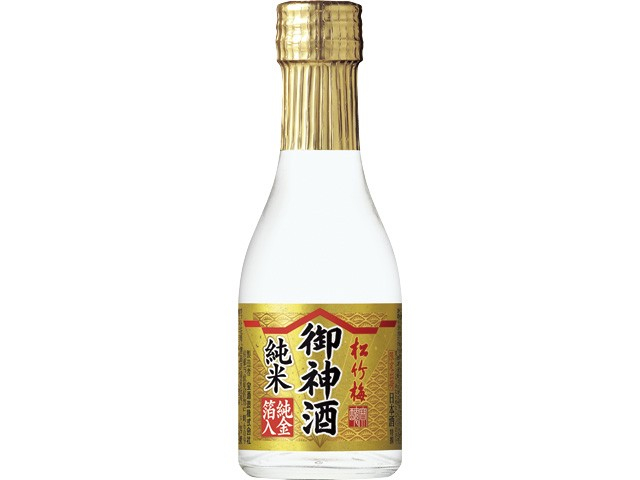 特撰松竹梅「御神酒(おみき)」＜純米＞純金箔入180ml