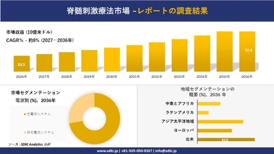 脊髄刺激療法市場：市場傾向、需要、成長分析、および2027－2036年の予測