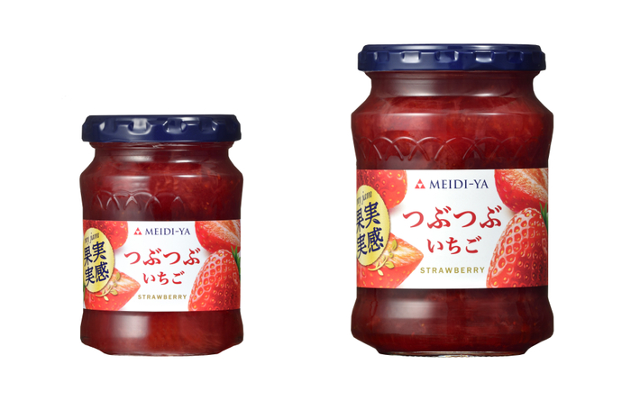 果実実感　つぶつぶいちごジャム150g、320g