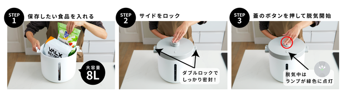使いやすい3ステップ操作