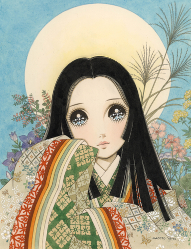 「かぐやひめ」(扉絵) 水彩 26.8&times;20.7cm 1975年作 550,000円(税込)
