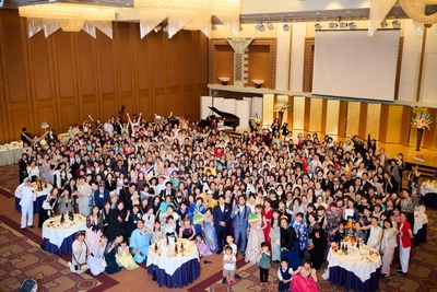 修了パーティ参加者集合写真
