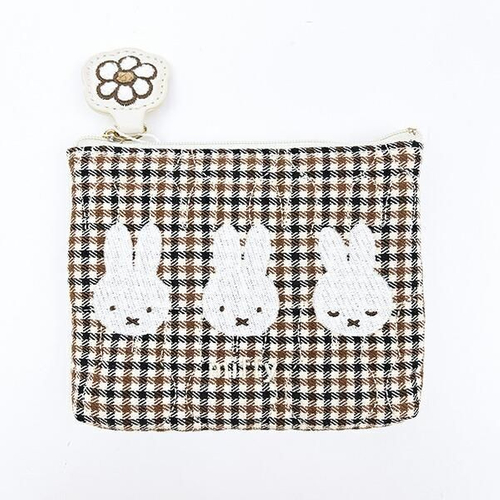 ミッフィーチェックポーチ