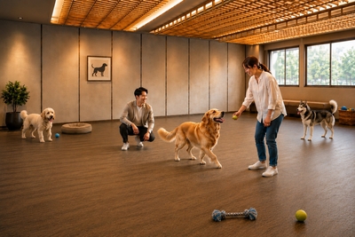 大型犬用ドッグラン　※イメージです（AI加工を含みます）