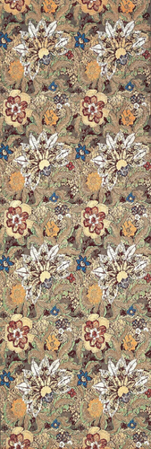 堂本印象図案「唐花文金唐革錦」1907年　龍村美術織物蔵