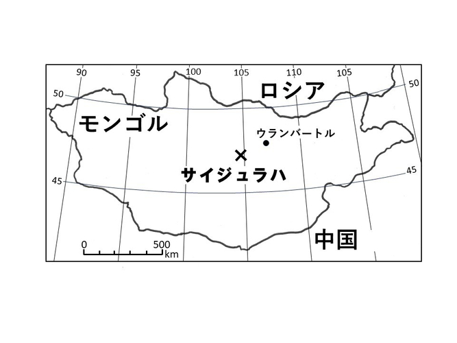 発掘現場・サイジュラハの位置図