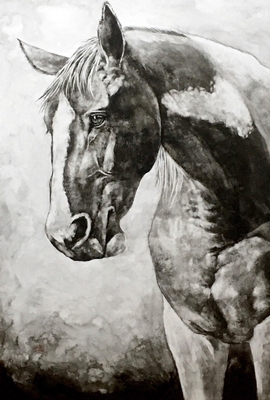 佐藤周作氏 墨絵作品