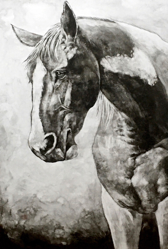 佐藤周作氏 墨絵作品