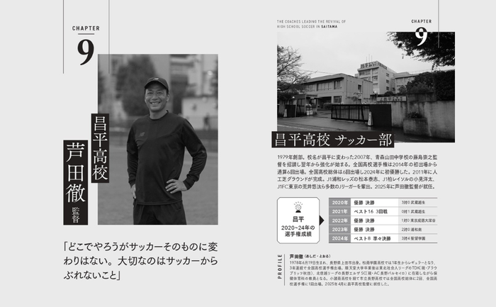 昌平高校　芦田徹監督