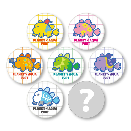 ノームのなかまたち&times;カエルアンコウ 缶バッジ(7種ランダム) 価格：各300円