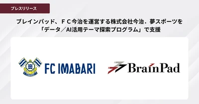 ブレインパッド、ＦＣ今治を運営する
株式会社今治．夢スポーツを「データ／AI活用テーマ探索プログラム」で支援