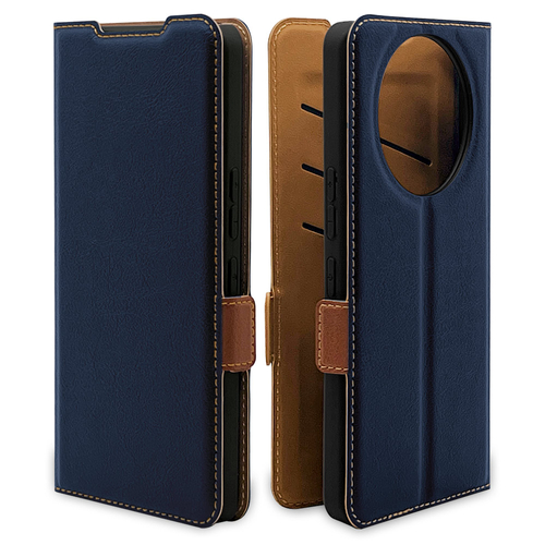 ネイビー&times;ブラウン