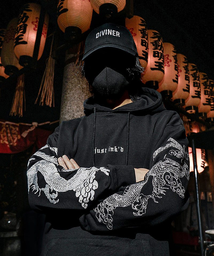 Just Ink&rsquo;ｄ Hoodie(ブラック/ホワイト)