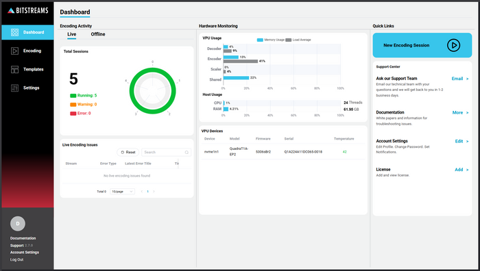 Bitstreams - 画面例1