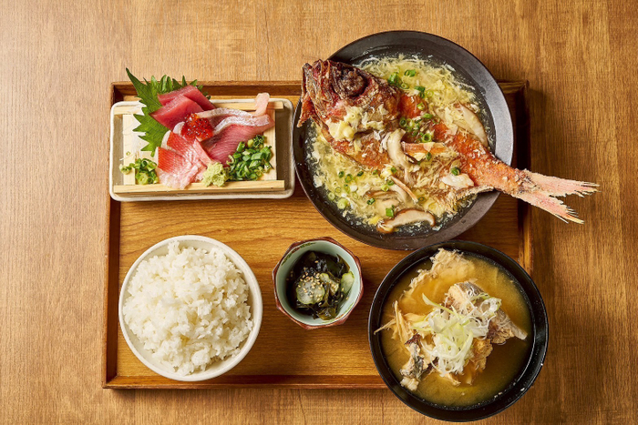 選べる金目鯛おさかな食堂定食【金目鯛唐揚かにたまあんかけ】