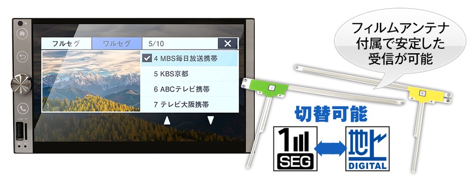 地デジチューナー内蔵