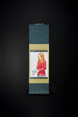 ミニ掛軸【伊藤潤二_うずまきB】