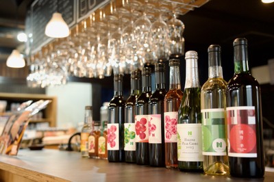 初心者でも楽しめる、フレッシュなワインやシードル、お酒を飲めない方には酵素シロップも取り揃えている