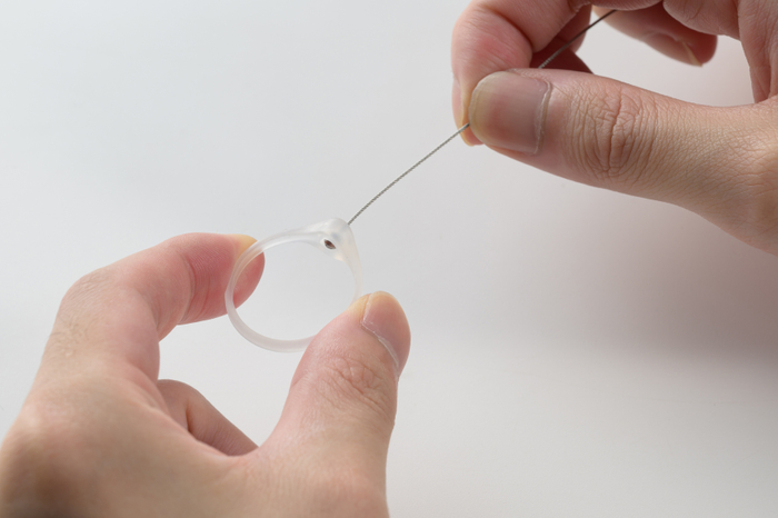 吊り下げリング(NLD-HRING5S) ※推奨ワイヤー径&phi;0.6mm/ボール径&phi;3mm