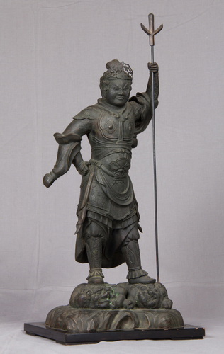 山形県指定文化財「泥足毘沙門天立像」(法音寺蔵)【後期】