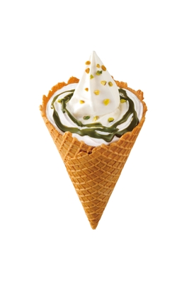 ワッフルソフトクリーム プレミアムピスタチオ 単品画像