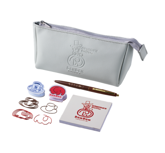 コメ宝くじ2等-コメダ珈琲店&times;ドムドムハンバーガー オリジナル文具セット