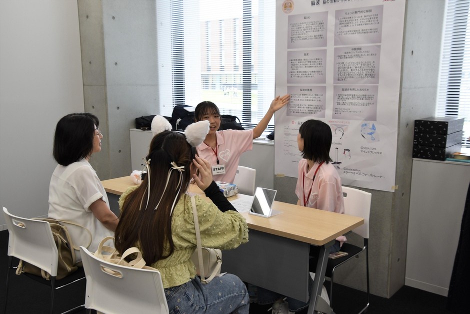 人間学部の心理学の模擬実験
