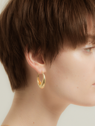 【SV925】THE TEARDROP HOOP PIERCED EARRINGS &yen; 13,750 TAX IN