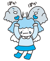 ココロちゃんは、 いじめられることが 大キライです。