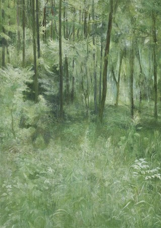 鈴木　周子(第2回花鳥画展)「緑蔭」