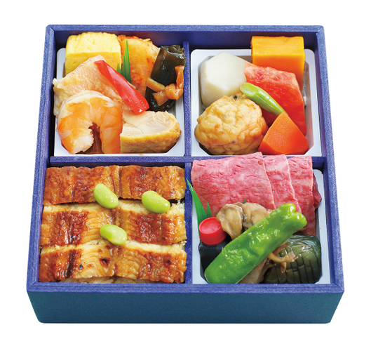 ＜なだ万厨房＞ローストビーフとと鰻弁当