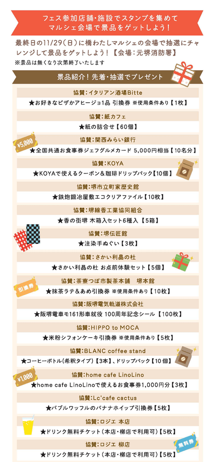 スタンプラリー景品