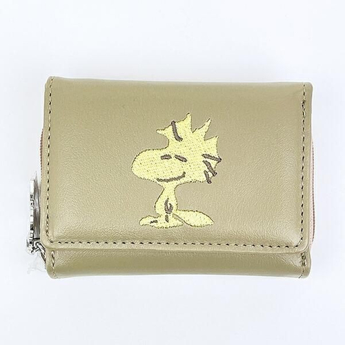 スヌーピーの大人っぽいコンパクトな財布