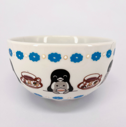 九谷焼　抹茶碗「カフェを楽しむ」直径11.5&times;高さ7cm　88,000円